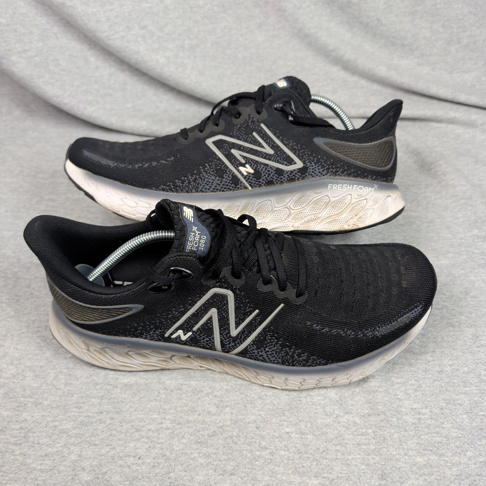 New Balance Fresh Foam X 1080 v12 Mens 13 2E Running Shoes Black White